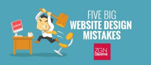 Website design mistakes